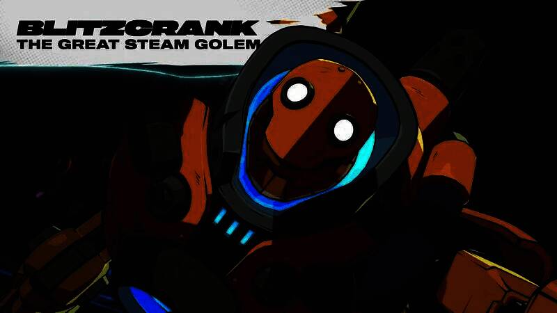 战斗场景中布里茨与对手激烈交锋，背景为《英雄联盟》风格的城市废墟