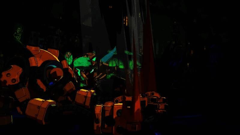 布里茨在空中发动强力下砸技能，地面因冲击而碎裂