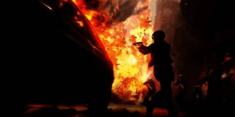 《完美黑暗》实机演示截图，主角在高科技设施中与敌人交火，光影效果与动作流畅度表现突出