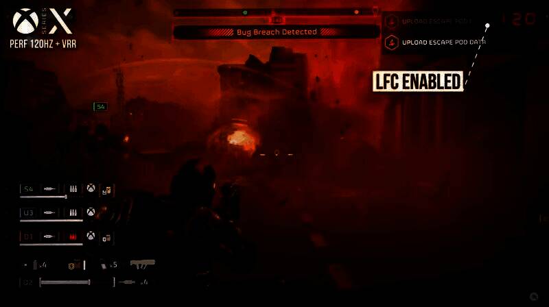 《绝地潜兵2》多人战斗大场面，爆炸特效与角色动作流畅展现游戏视觉风格