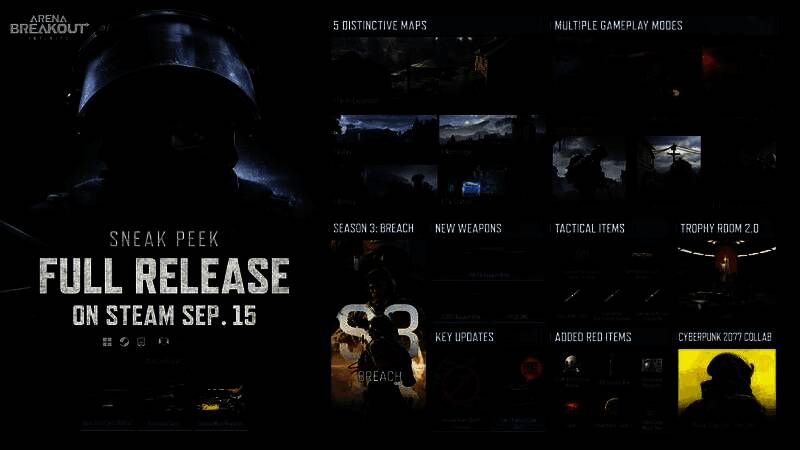 《暗区突围：无限》正式发售宣传图，战场硝烟弥漫，角色持枪警戒前行