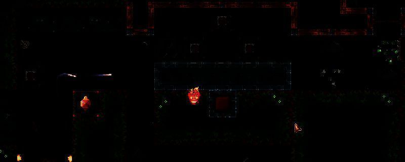 《地牢战争3》第七关战斗画面，玩家使用移动墙技能横扫成群怪物，画面充满爆炸特效与动态冲击感