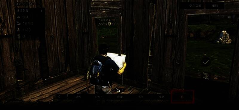 游戏内建造菜单界面特写，红框标注右侧的红色垃圾桶图标，提示拆除功能位置