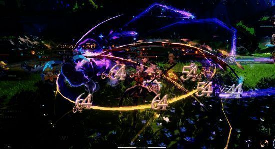 角色法兰塔立绘，兽人族少女手持双刃，周身环绕风元素特效，眼神锐利