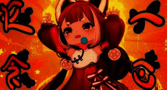 角色芃芃立绘，帕米族少女手持双短剑，火焰缠绕武器，动作充满动感