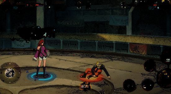 不风贴近鸣人脸颊，查克拉流动，发动尸鬼之吻