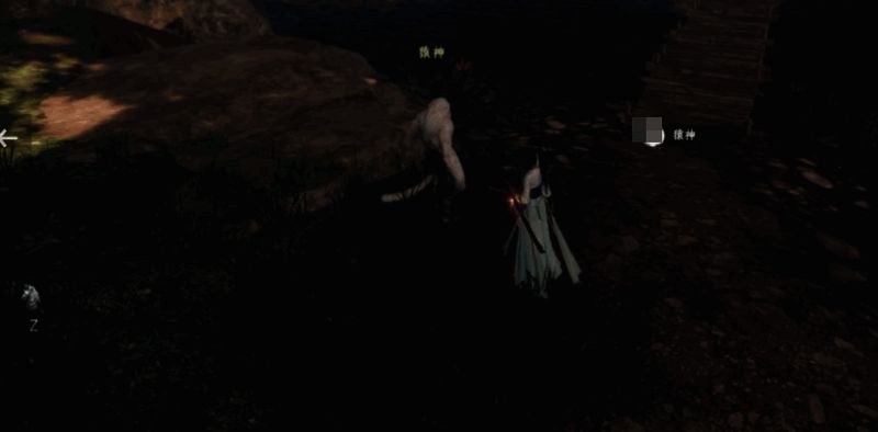 玩家与猿神对弈的棋盘界面，棋局激烈进行中