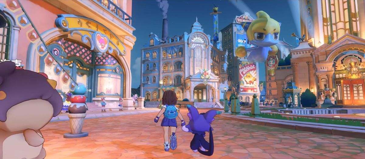 皮卡服装店以全国连锁形式出现，展示多套华丽时装与配套动作