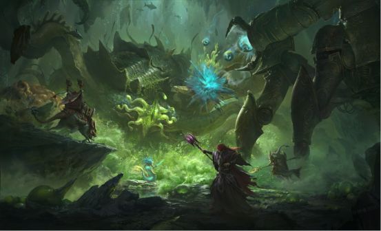 战斗系统展示，角色释放技能特效