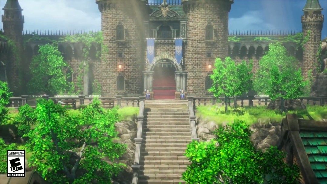 《勇者斗恶龙1&2 HD-2D重制版》游戏场景画面，复古像素与3D渲染结合