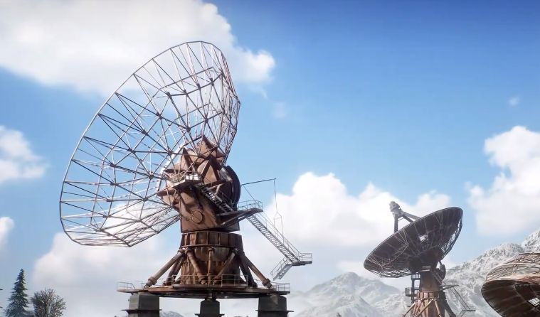 玩家使用不同材料建造的房屋，显示建筑材料等级差异