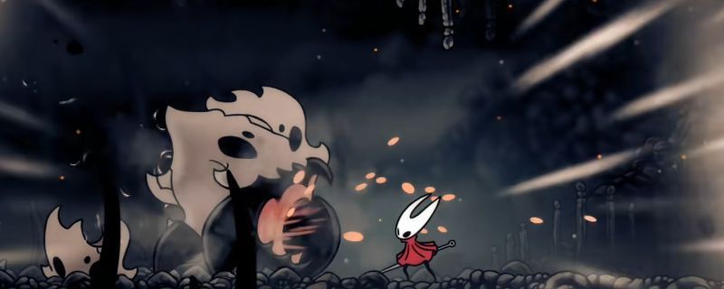 骷髅暴君与主角激烈对战，BOSS挥舞巨斧，主角腾空躲避