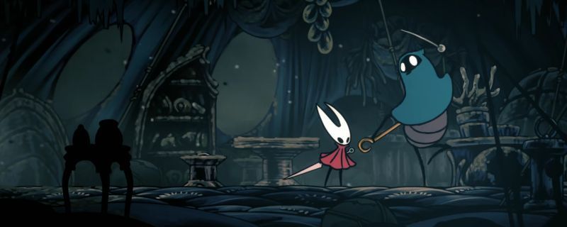 针姬在冥想中，周围环境幽暗神秘，背景中隐约可见古老遗迹与符文