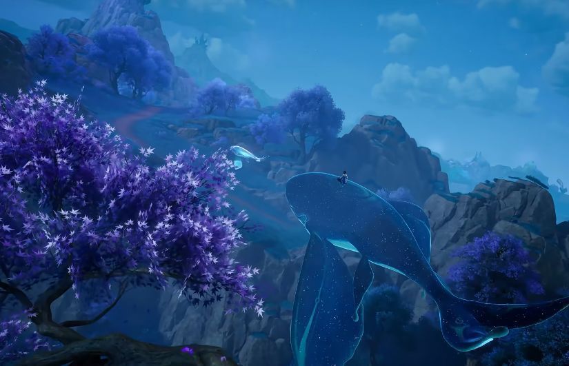 燃山回响奇境地图中的Boss战斗场景，玩家与巨型Boss展开激烈对抗