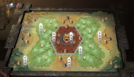 纸上谈兵策略沙盘界面，棋子与地形自由组合