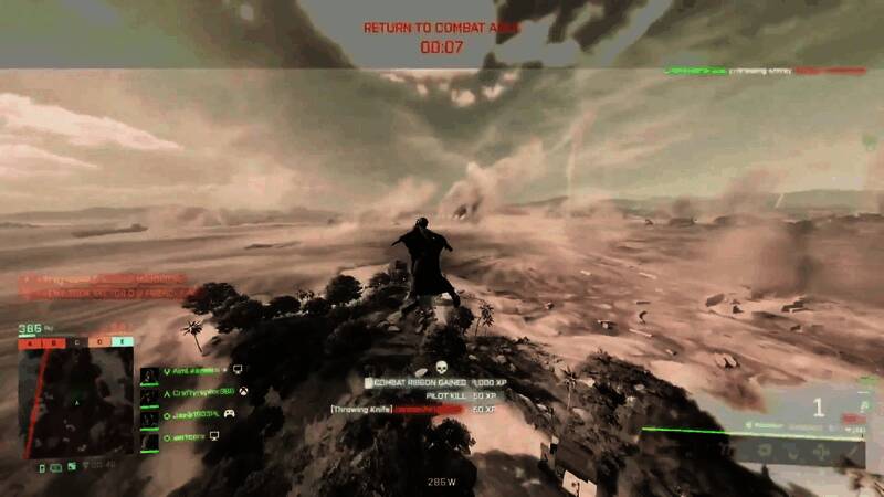 飞刀命中敌方飞行员，敌机失控坠落