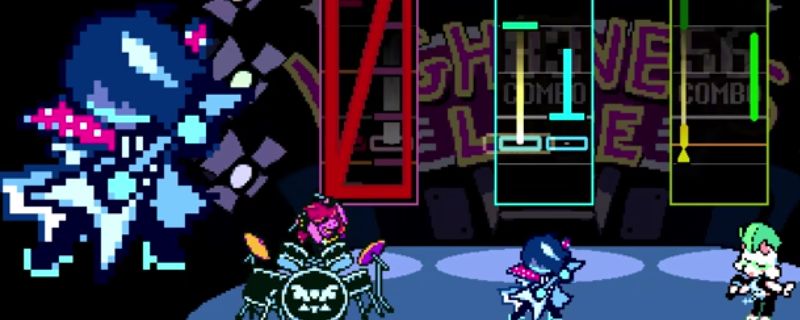 《三角符文》第一章探索场景截图，展示小镇街道与角色互动细节