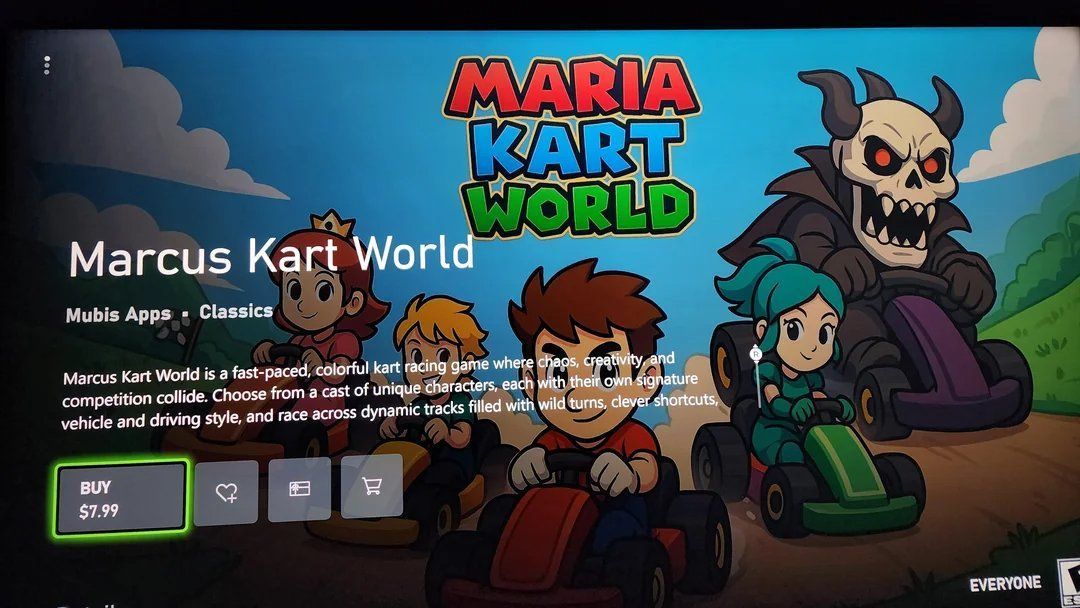 游戏宣传图局部放大，展示被替换为Maria的字样，凸显误导性设计