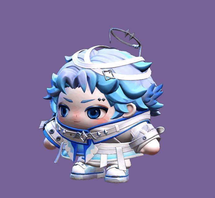 小天使银蓝与小恶魔星紫角色形象展示