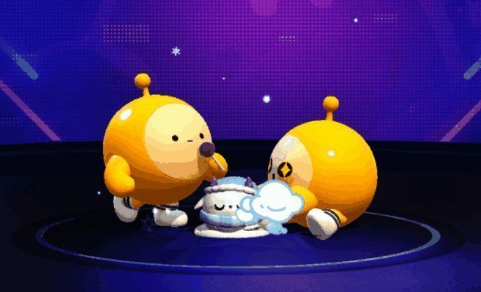 双人互动动作堆雪羊羊场景展示