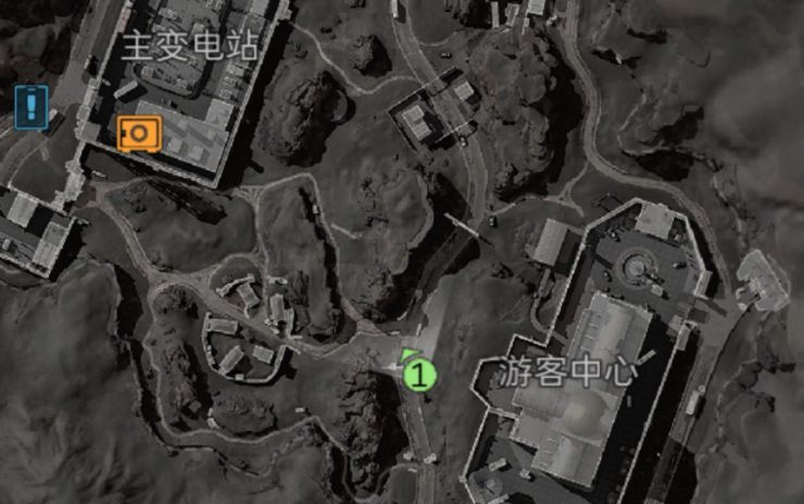 废弃皮卡旁藏宝图位置示意图，战术掩体清晰可见