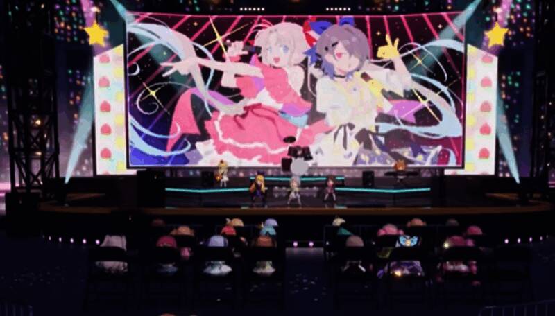 宁蒙在战斗中释放技能，周围敌人被音波包围