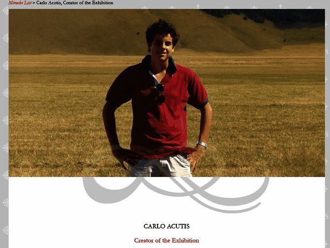 阿克提斯生前设计的神迹网站界面截图，界面简洁，内容丰富