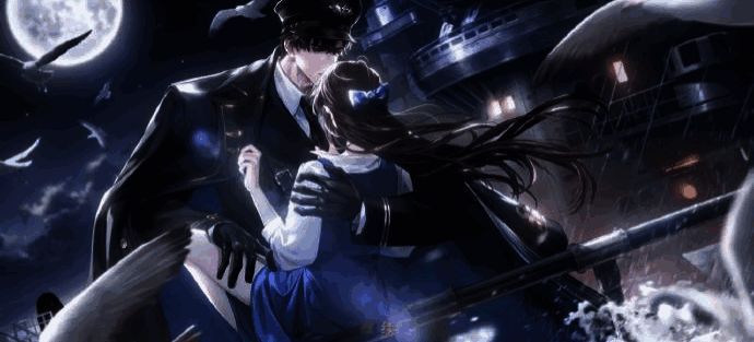 顾时夜角色剧情画面，手持长剑，神情坚定