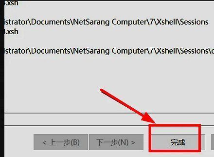 导出完成界面，显示完成按钮已点击状态