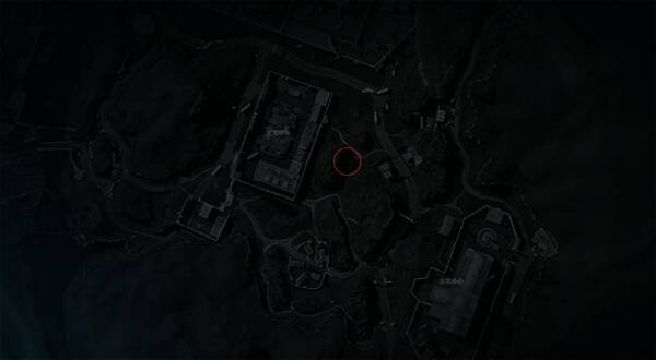 地图截图显示零号大坝密码门的具体坐标位置