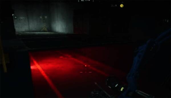 视角展示密码门所在区域的地形细节