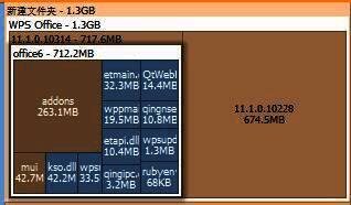 打开子文件夹后显示其内部文件结构的界面