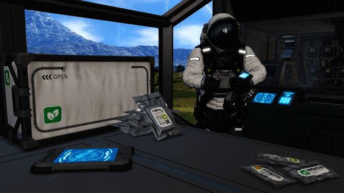 太空工程师角色在星球表面遭遇流星雨，画面紧张刺激