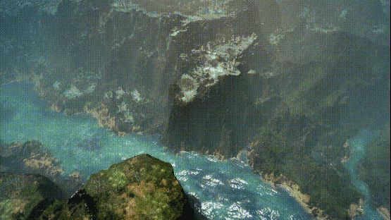 玩家巧妙利用环境搭建桥梁穿越地图的画面