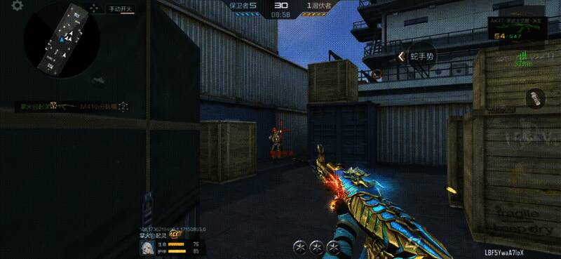 AK47-黑武士觉醒-渊龙皮肤展示，呈现其炫酷特效与独特设计