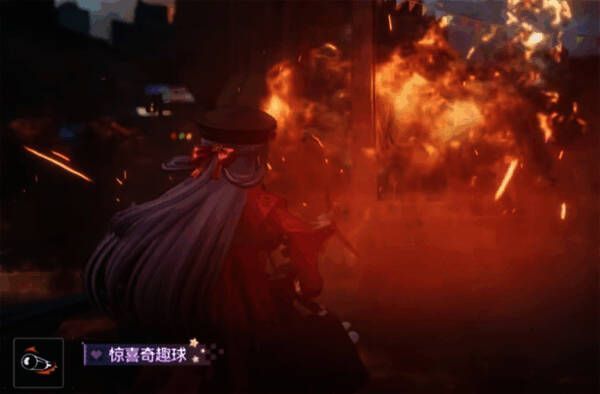 技能画面展示，一颗燃烧弹精准命中敌人头部，造成爆炸特效