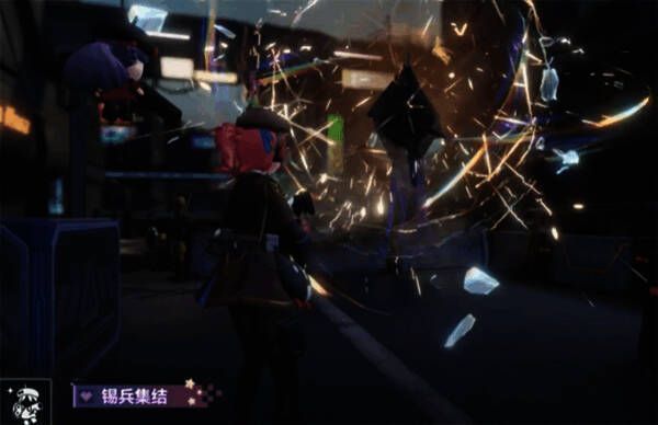 技能动画展示，多名锡兵齐射，火焰穿透敌人掩体