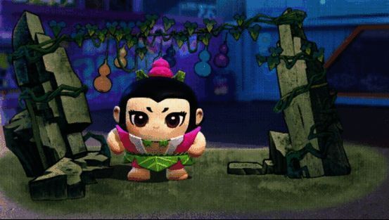 葫芦兄弟七人集体亮相，身着不同颜色服饰，各具特色