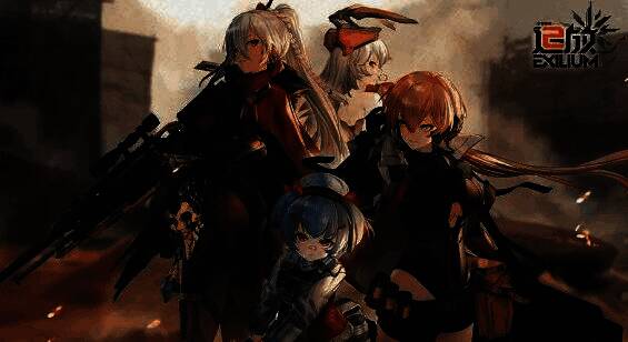 《少女前线2：追放》角色佩里缇亚战斗画面，AOE技能覆盖全场敌人