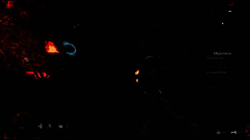 《深渊之潮》锚技能使用界面展示，武器特效与技能说明信息清晰可见