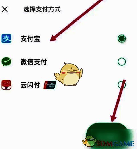 支付界面展示多种支付方式选项