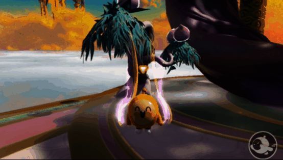 蛋仔们在蟠桃宴上互动，吃蟠桃、吞仙丹，场面热闹非凡