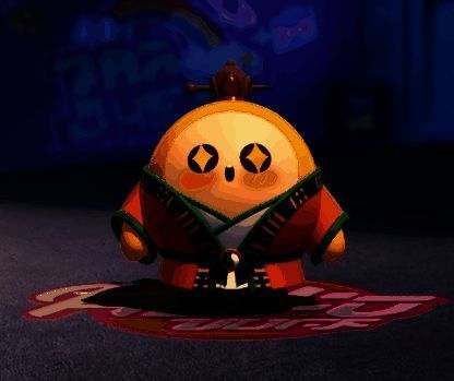 蛋仔穿上限定套装‘蛋白金星’，手持金色法器，造型华丽