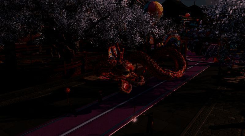 一夜鱼龙舞活动界面展示，包含多种互动玩法与抽奖机制