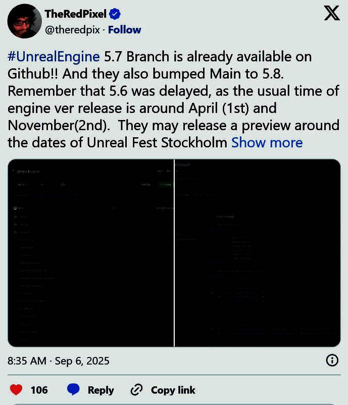 虚幻引擎5.6性能提升对比图，展示CPU与GPU效率显著增强