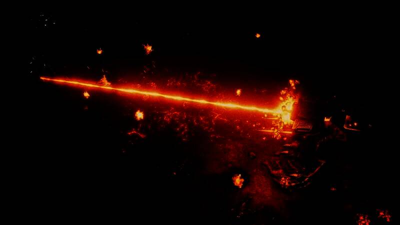 《风暴崛起》游戏战斗画面，战场宏大，单位丰富，呈现经典RTS风格