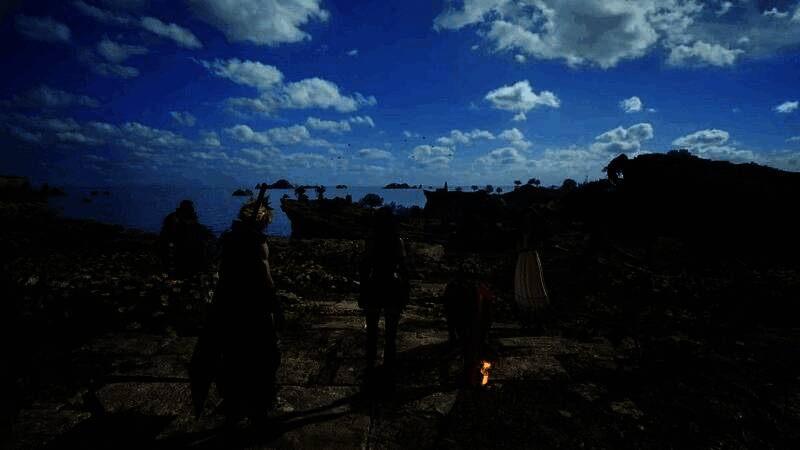 野村哲也接受采访现场，神情专注地谈论游戏开发进度