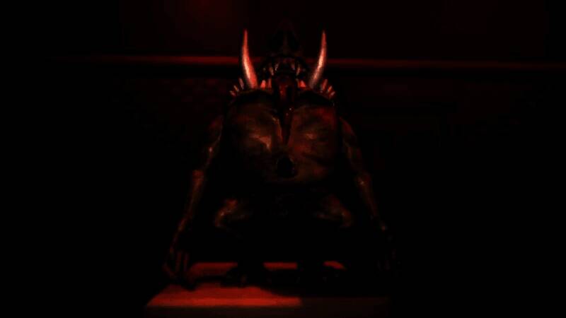 《REPO》新怪物宣传图，一只外形恐怖的生物在黑暗中露出狰狞面容