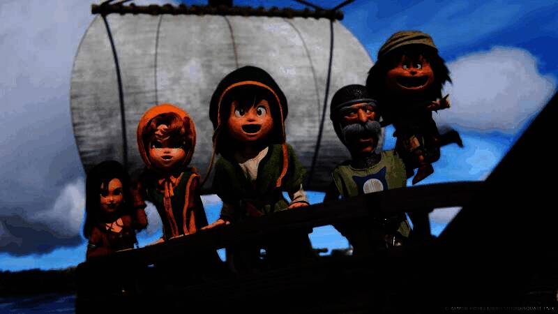 《勇者斗恶龙7：Reimagined》PC版角色对话界面，UI设计简洁明了