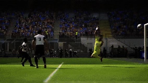 助威界面动画展示，球迷欢呼与球队标志交替出现